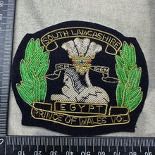 Load image into Gallery viewer, British Army Bullion Embroidered Blazer Badge - South Lancashire Prince Of Wales
