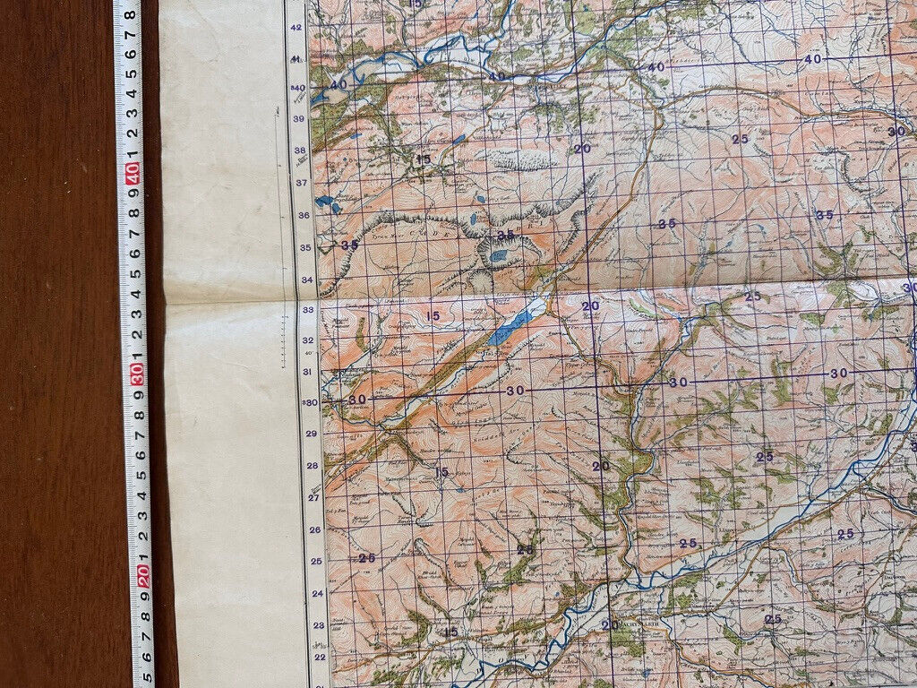 Original WW2 British Army GSGS OS Map of Great Britain - Dolgelley & Lake Vyrnwy - The Militaria Shop