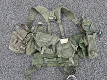 Load image into Gallery viewer, Original British Army 58 Pattern Webbing Rig Set Up - Belt, Pouches, Roll
