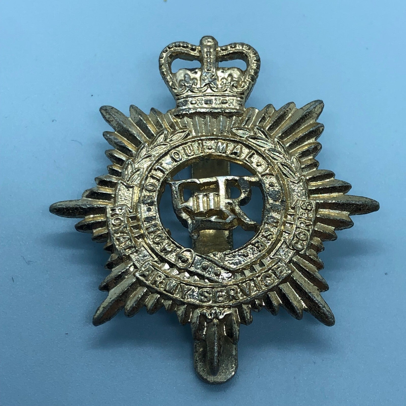 Genuine British Army Cap Badge - Royal Army Service Corps - The Militaria Shop