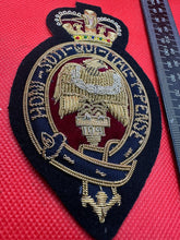 Load image into Gallery viewer, British Army Bullion Embroidered Blazer Badge - The Blues &amp; Royals

