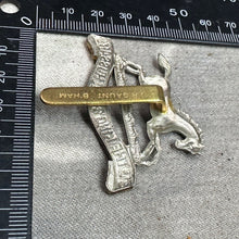 Load image into Gallery viewer, Original WW2 British Army Cap Badge - 3rd The King&#39;s Own Hussars
