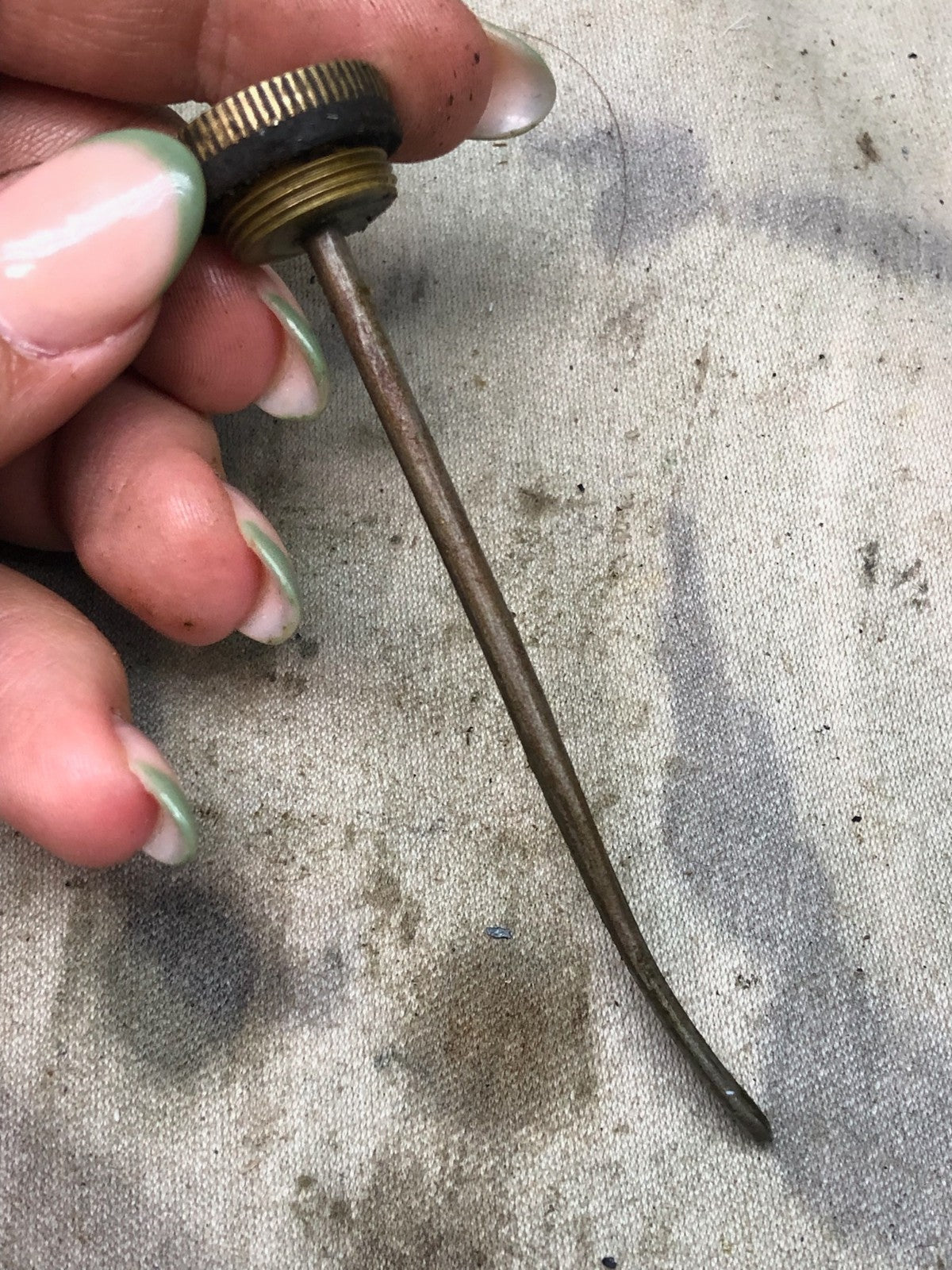 Original WW1 British Army SMLE Enfield Brass Oil Bottle - WD Marked - The Militaria Shop