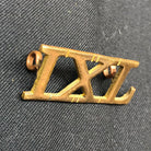 Original WW1 British Army Brass Shoulder Title - 9th Lancers IXL Regiment - The Militaria Shop