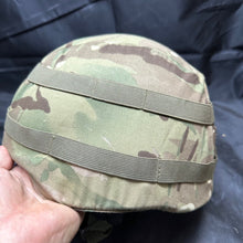 Load image into Gallery viewer, Original British Army Mk7 Combat Helmet with MTP Cover - Size Medium
