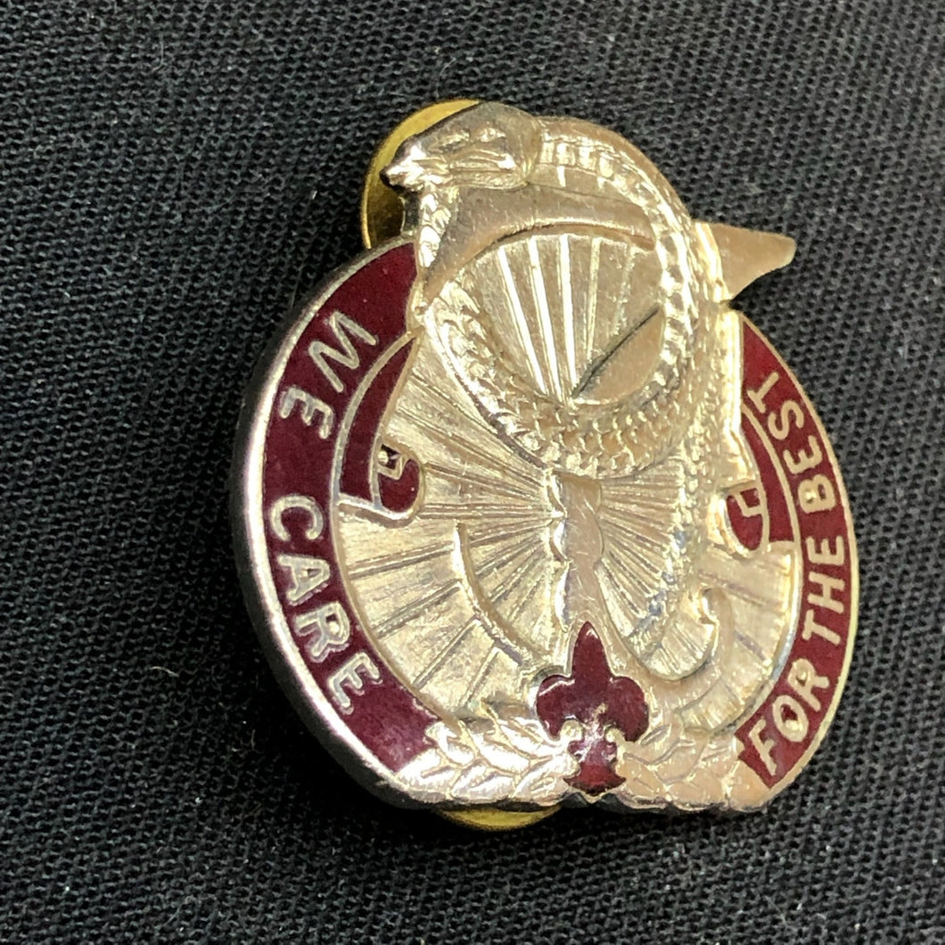 Vintage Enamel Pin - US Army 97th General Hospital Crest DI/DUI CB Badge - The Militaria Shop