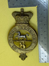 Load image into Gallery viewer, Original British Army - Victorian 8th King&#39;s Regiment of Foot Glengarry Badge
