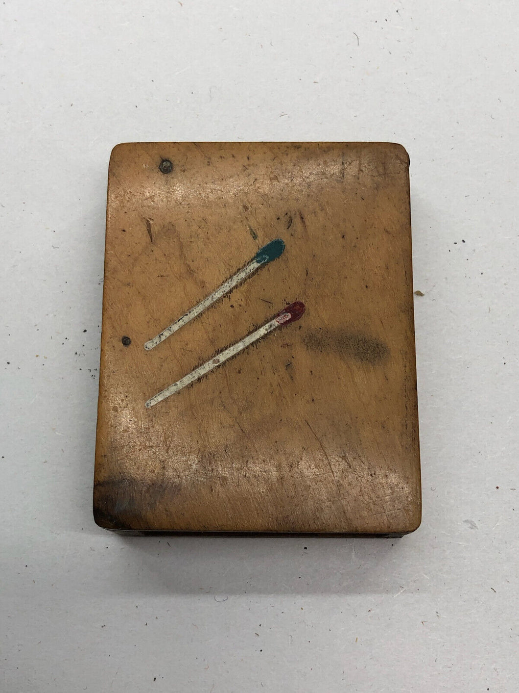 Vintage Wooden Match Box