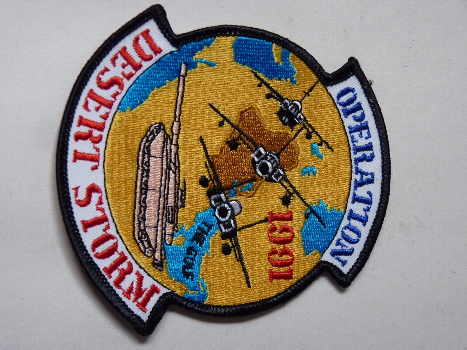 US Army / Air Force OPERATION DESERT STORM pilots / jacket badge / patch. Unworn - The Militaria Shop