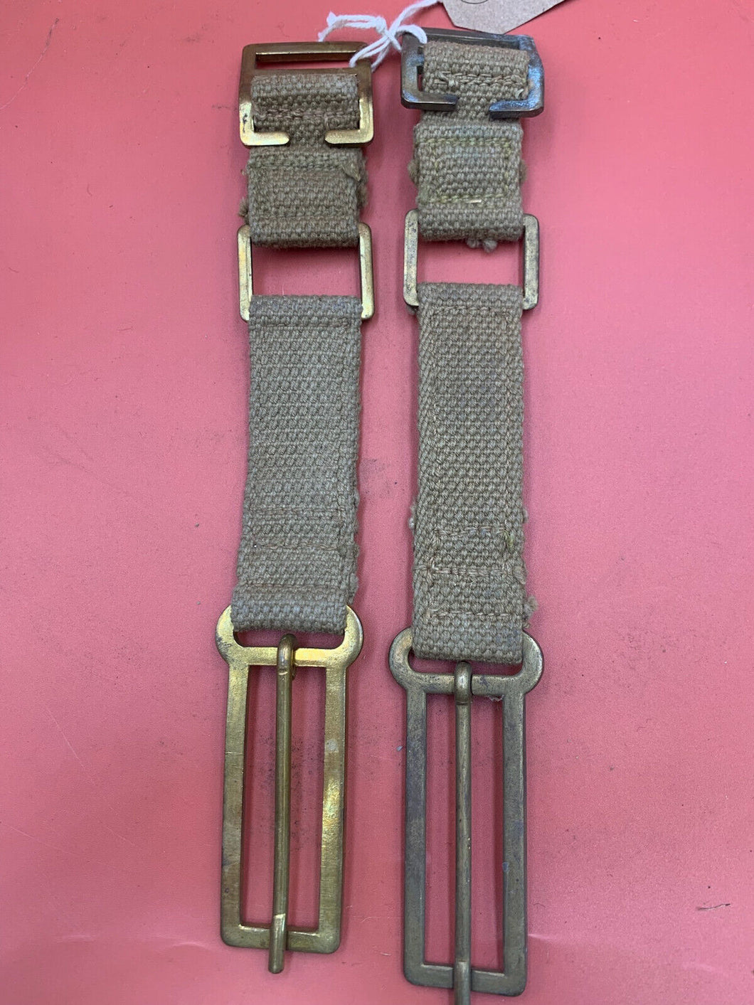 Original WW2 British Army 37 Pattern Webbing Brace Adaptors Pair