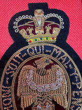 Load image into Gallery viewer, British Army Bullion Embroidered Blazer Badge - The Blues &amp; Royals
