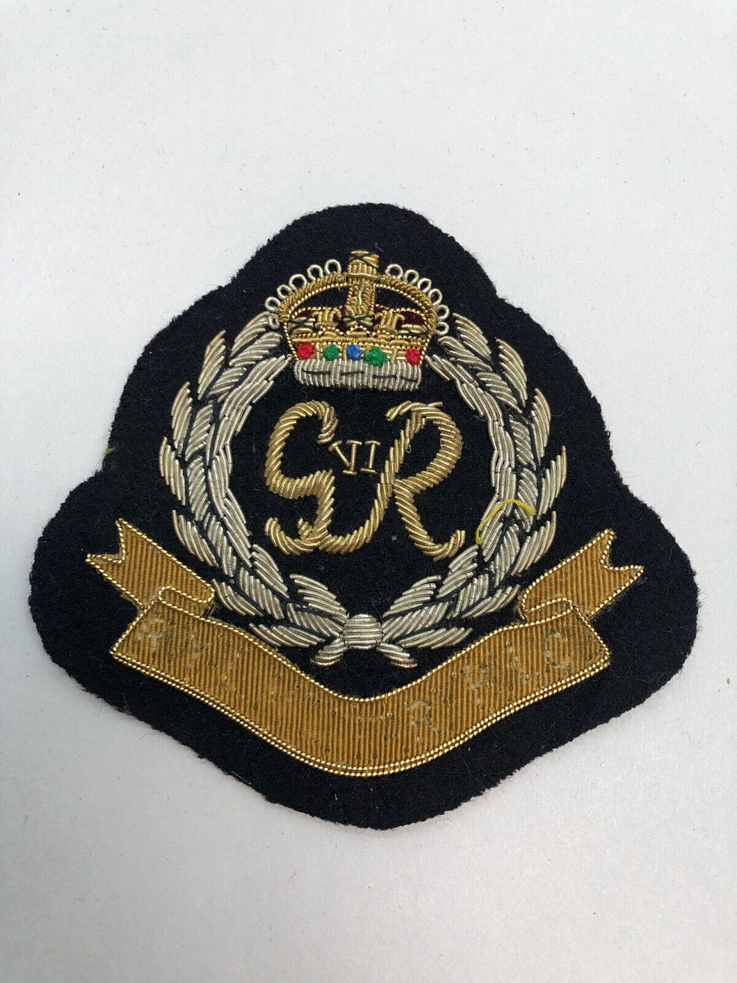 British Army Bullion Embroidered Blazer Badge - Military Police - Kings Crown