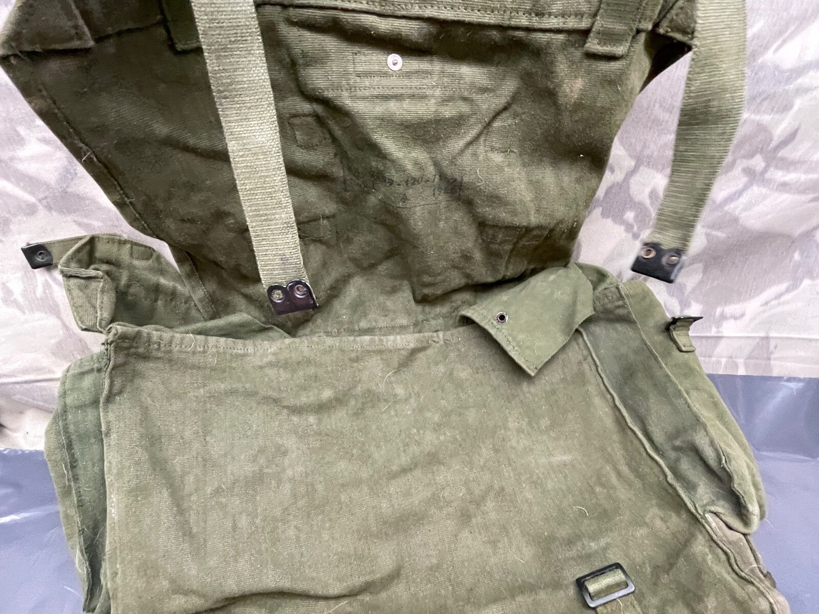 Original British Army 58 Pattern Webbing Large Pack - The Militaria Shop