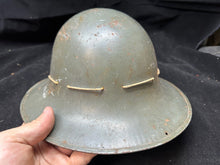 Load image into Gallery viewer, Original WW2 British Civil Defence Civillian Zuckerman Helmet -Medium 1941 Dated
