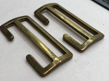 Load image into Gallery viewer, Original WW2 British Army Small Pack / Large Pack Strap Brass Buckles
