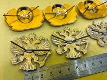 Load image into Gallery viewer, 6 Original Soviet Union USSR Cap Badges with Rear Fixing Pins - Group Lot
