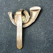 Load image into Gallery viewer, Original WW2 British Army Cap Badge - King&#39;s Own Yorkshire Light Infantry - The Militaria Shop
