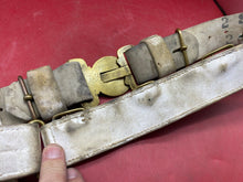Load image into Gallery viewer, Original British Army Boer War Slade Wallace White Buff Leather Belt &amp; Frog
