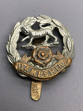 Load image into Gallery viewer, Original British Army WW2 Hampshire Regiment Cap Badge
