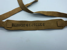 Load image into Gallery viewer, Original WW2 British Army Tan Webbing Shoulder Strap 37 Pattern - Royal Signals
