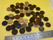 Load image into Gallery viewer, Quantity of Round Leather Washers for WW2 German Helmet Liners - Reproduction
