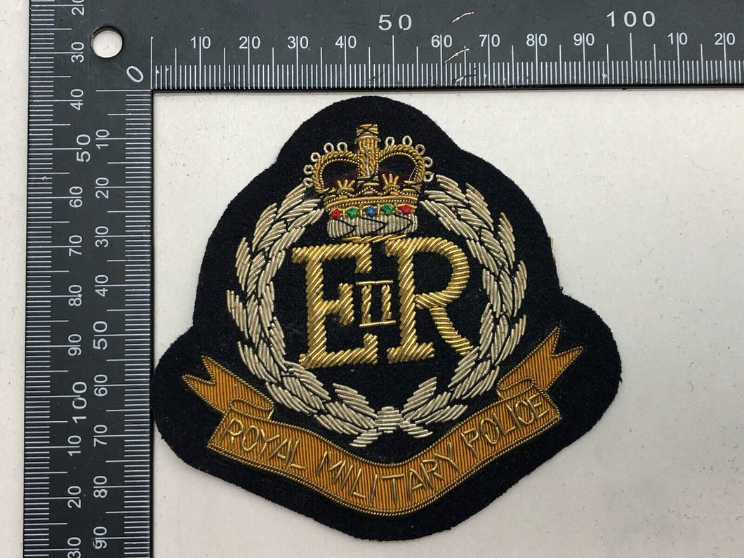 British Army Bullion Embroidered Blazer Badge - Royal Military Police