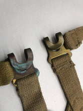 Load image into Gallery viewer, Original WW2 37 Patternn Webbing British Army L Strap Set - WW2 Dated
