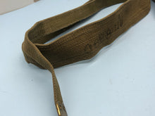 Load image into Gallery viewer, Original WW2 British Army Tan Webbing Shoulder Strap 37 Pattern - 1941 Dated
