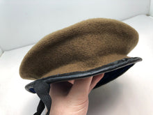 Load image into Gallery viewer, Genuine British Army Khaki Guards Regimental Beret Hat - Size 62cm
