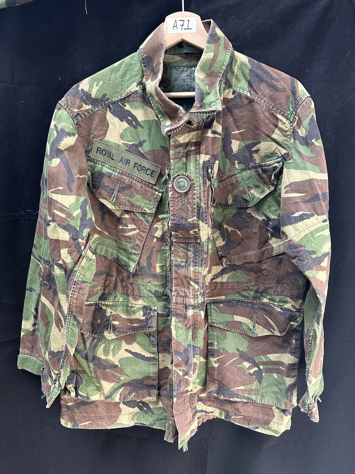 Genuine British Army DPM Camouflaged Combat Field Jacket - Size 160/88 - The Militaria Shop
