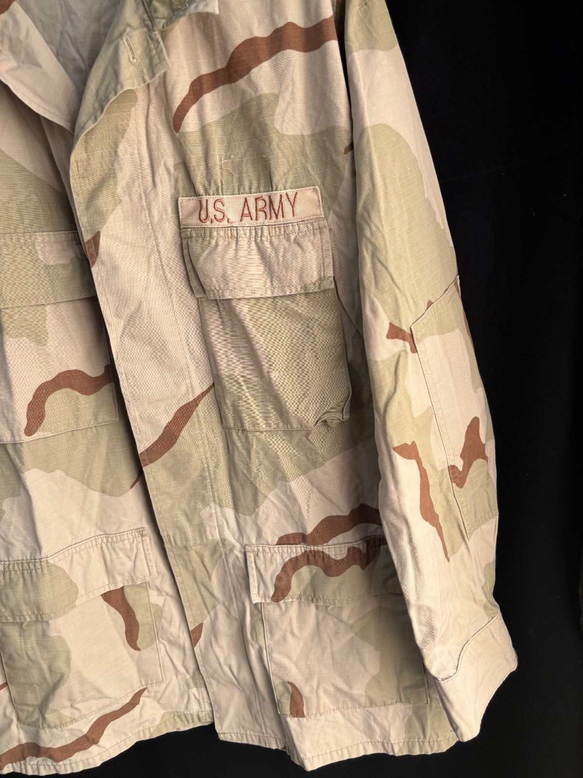 Gulf War US Army DCU Camouflaged Combat Field Coat/Jacket - Large/Long - The Militaria Shop