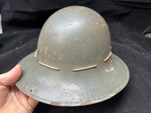 Load image into Gallery viewer, Original WW2 British Civil Defence Civillian Zuckerman Helmet -Medium 1941 Dated
