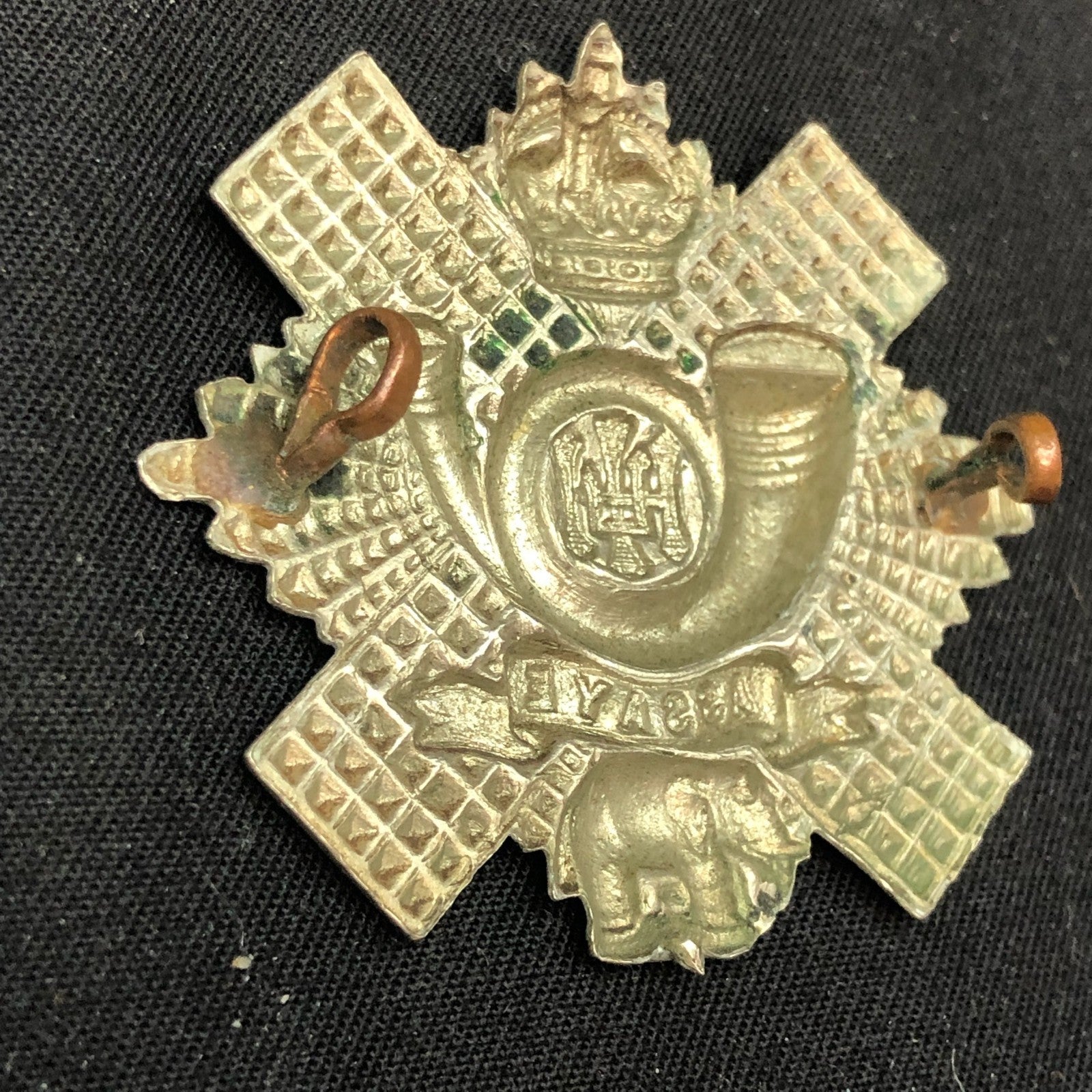 Original WW2 British Army Cap Badge - Highland Light Infantry - HLI - The Militaria Shop