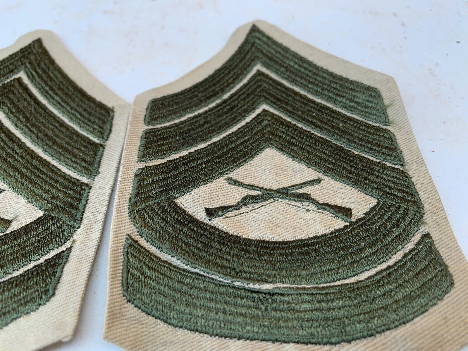 Pair of USMC United States Marine Corps Army Rank Chevrons - Gunnery Sergeant - The Militaria Shop