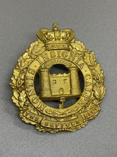 Load image into Gallery viewer, Original Victorian British Army Pagri Badge to The Suffolk Regiment
