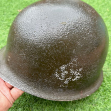 Load image into Gallery viewer, Original WW2 US Army M1 Split Front Swivel Bail Combat Helmet
