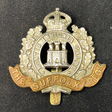 Load image into Gallery viewer, Original British Army Cap Badge - Suffolk Regiment - The Militaria Shop
