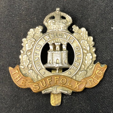 Original British Army Cap Badge - Suffolk Regiment - The Militaria Shop