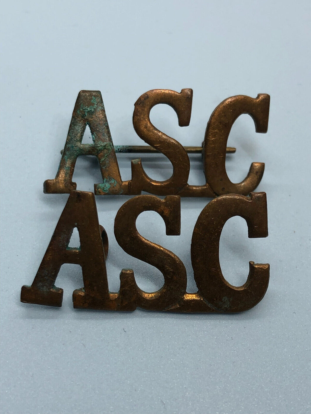 Original WW1 British Army Service Corps (A.S.C.) Shoulder Titles