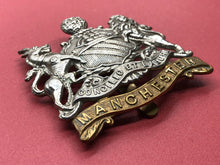 Load image into Gallery viewer, Original WW1 British Army Manchester Regiment Cap Badge
