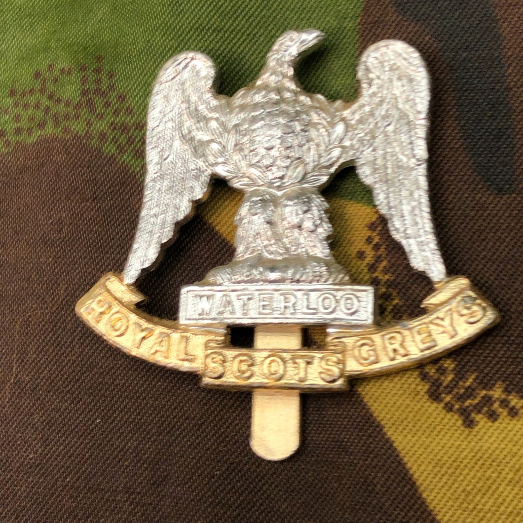 Original British Staybrite Army Cap - Royal Scots Greys - The Militaria Shop