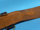 Original British Army Officer's Sam Browne Leather Belt - Approx 36" Waist - The Militaria Shop