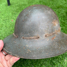 Charger l&#39;image dans la galerie, Original WW2 British Home Front Civillian Zuckerman Helmet &amp; Liner - 1941 Dated
