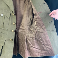 Load image into Gallery viewer, Original WW2 British Army REME Engineers Service Dress Jacket Captain Named
