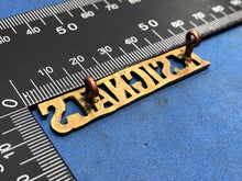 Load image into Gallery viewer, Original WW2 Brass British Army Shoulder Title Royal Signals
