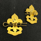 Original British Collar Badge Pair - King's Regiment - The Militaria Shop