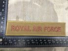 Royal Air Force Issue Subdued Desert Tan Branch Tape RAF Regiment- NEW OLD STOCK - The Militaria Shop