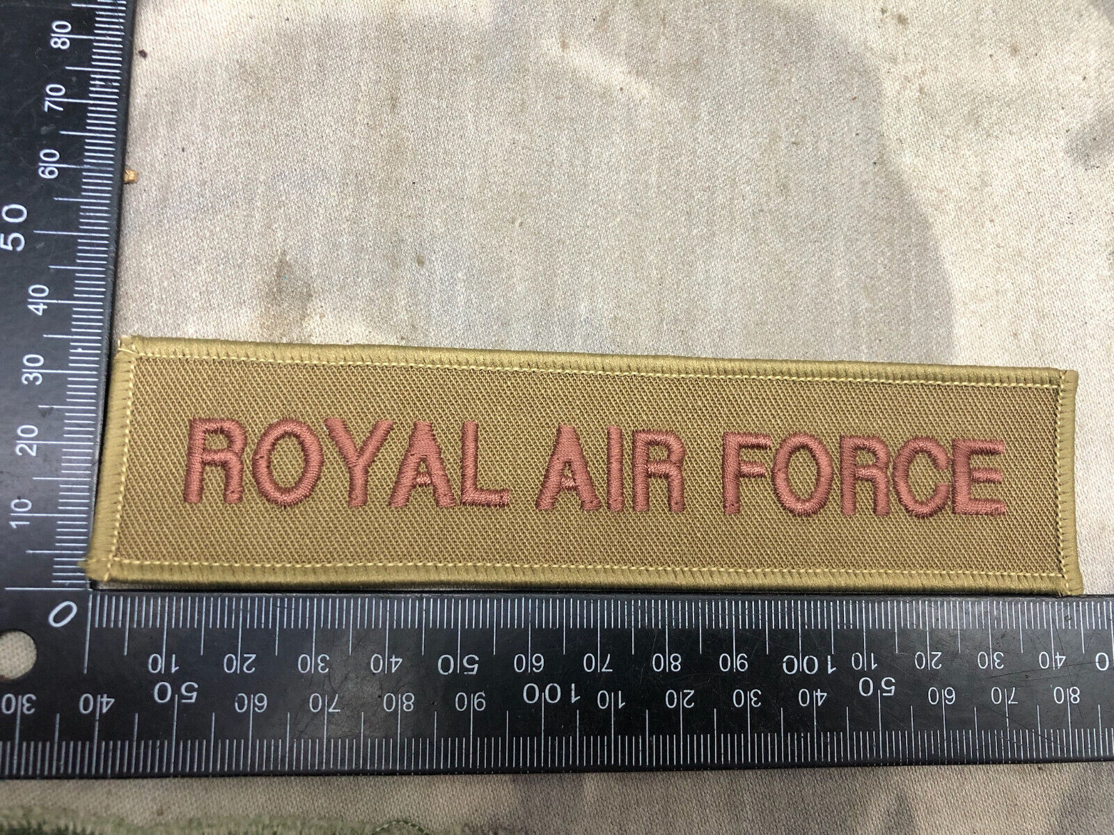 Royal Air Force Issue Subdued Desert Tan Branch Tape RAF Regiment- NEW OLD STOCK - The Militaria Shop