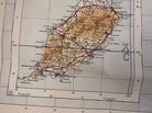 Original WW2 British Army RAF Navy Base Map of England - North Central - Leeds - The Militaria Shop