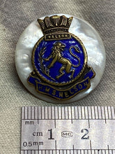 Load image into Gallery viewer, Original British Royal Navy HMS Nelson Mother of Pearl Sweetheart Brooch
